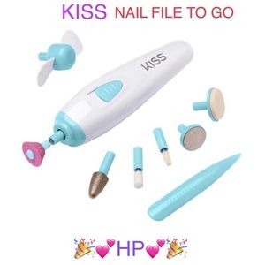 🎉💕2 X HP💕🎉🆕 KISS POWER FILE TO GO Battery Operated Nail File